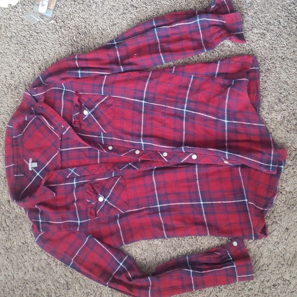Charlotte Russe Red and Blue Flannel size medium